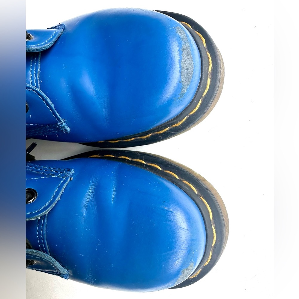 Dr. Martens Blue 1460 Lace-Up Leather Boots, size 5 women, 4 men - Picture 4 of 14
